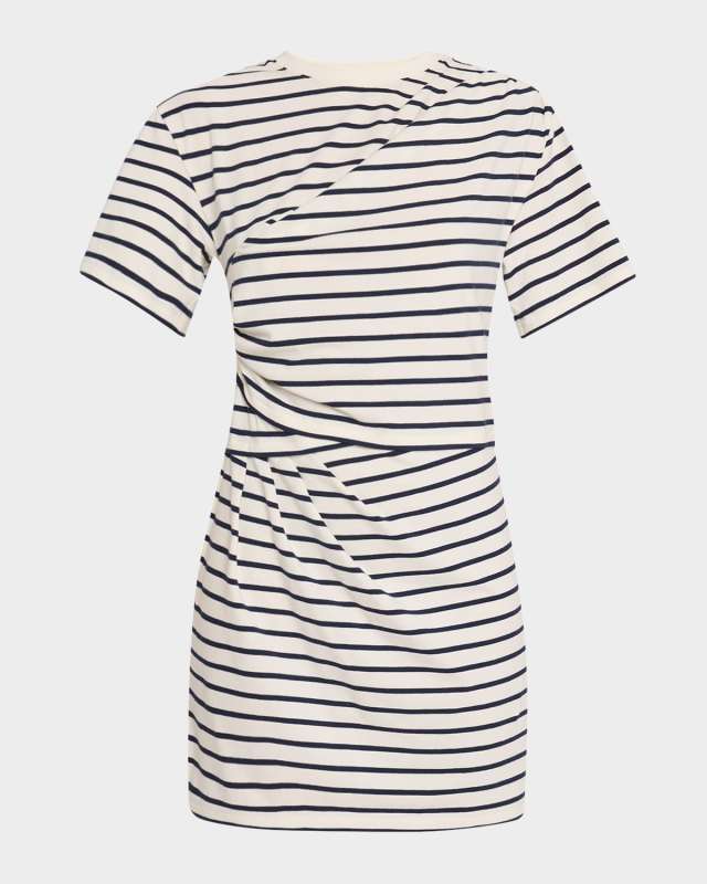 Zeus Draped Short-Sleeve T-Shirt Dress
